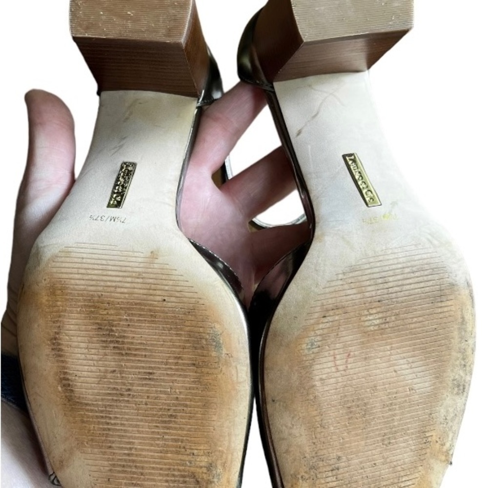 Louise et Cie KARINA sandals size 7.5 metallic gold/bronze - Picture 8 of 9